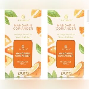 Thymes Mandarin Coriander Pura Smart Home Plug-in Diffuser Refills - Pack of 2